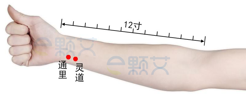 通里穴位图 艾灸取穴方法 主治病症 应用经验