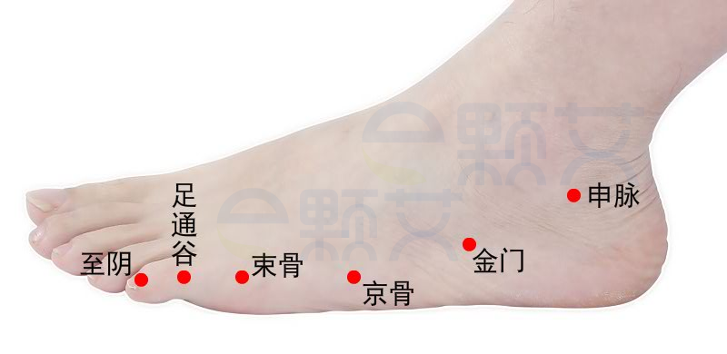 至阴穴位图 艾灸取穴方法 主治病症 应用经验