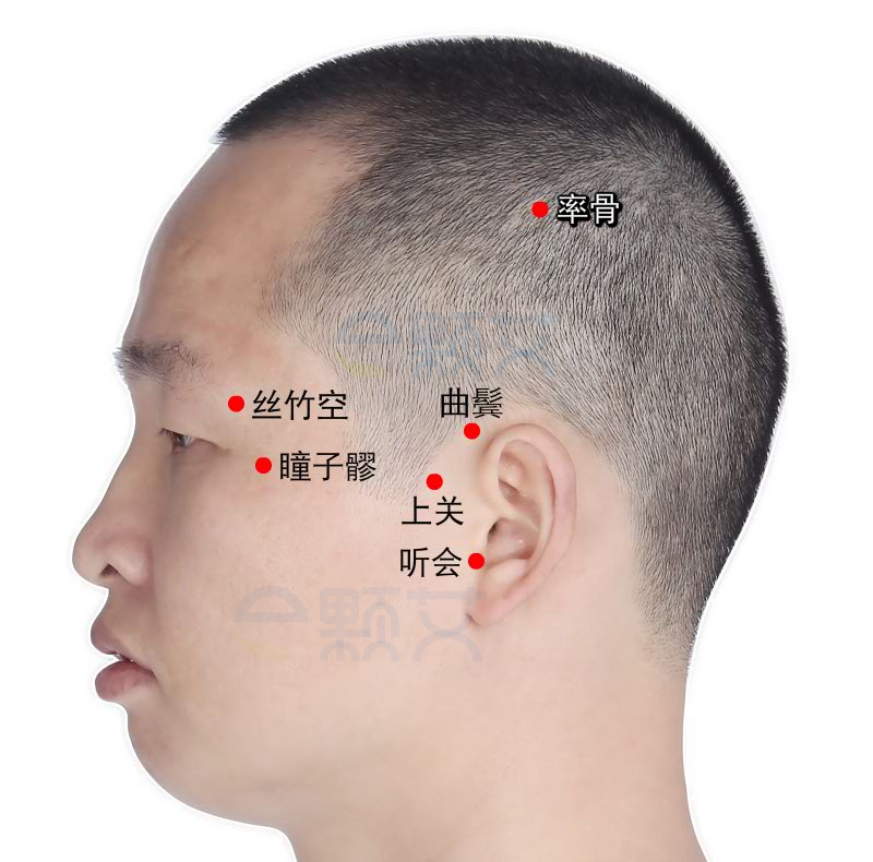 听会穴位图 艾灸取穴方法 主治病症 应用经验
